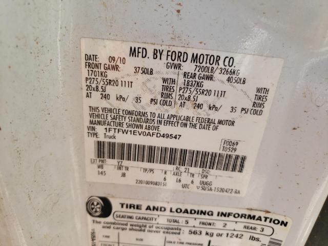 Photo 9 VIN: 1FTFW1EV0AFD49547 - FORD F150 SUPER 