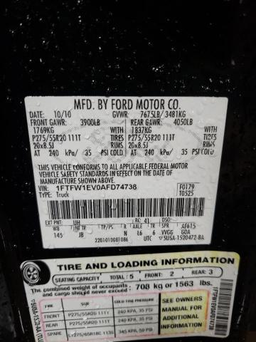 Photo 11 VIN: 1FTFW1EV0AFD74738 - FORD F150 SUPER 