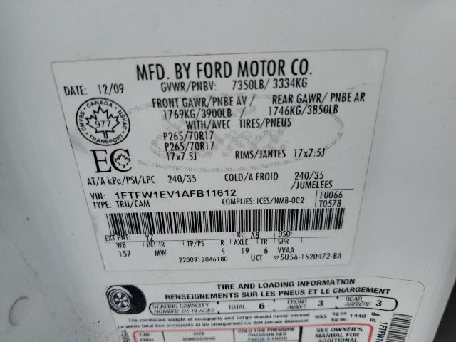 Photo 11 VIN: 1FTFW1EV1AFB11612 - FORD F-150 