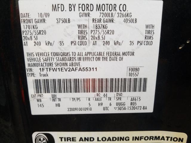 Photo 9 VIN: 1FTFW1EV2AFA55311 - FORD F-150 