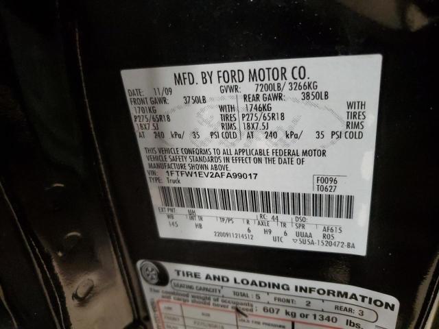 Photo 11 VIN: 1FTFW1EV2AFA99017 - FORD F150 SUPER 