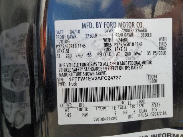 Photo 11 VIN: 1FTFW1EV2AFC24727 - FORD F150 SUPER 