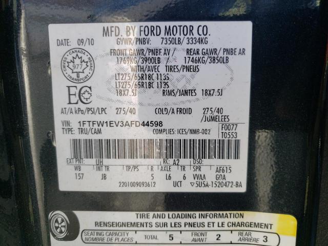 Photo 11 VIN: 1FTFW1EV3AFD44598 - FORD F-150 