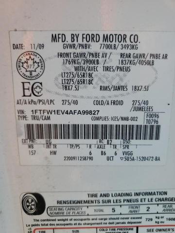 Photo 11 VIN: 1FTFW1EV4AFA99827 - FORD F150 SUPER 