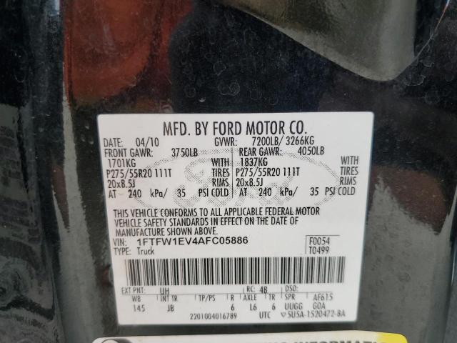 Photo 11 VIN: 1FTFW1EV4AFC05886 - FORD F150 SUPER 