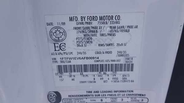 Photo 2 VIN: 1FTFW1EV6AFB00914 - FORD F 150 