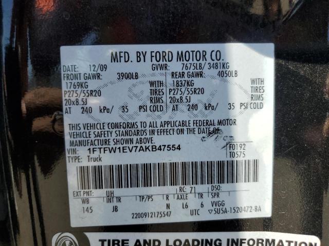 Photo 11 VIN: 1FTFW1EV7AKB47554 - FORD F150 SUPER 