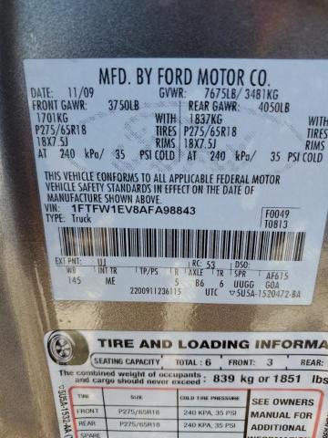 Photo 11 VIN: 1FTFW1EV8AFA98843 - FORD F-150 