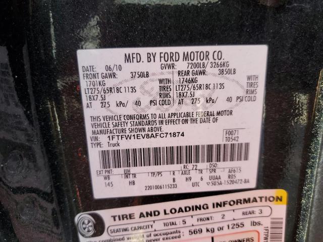 Photo 11 VIN: 1FTFW1EV8AFC71874 - FORD F-150 