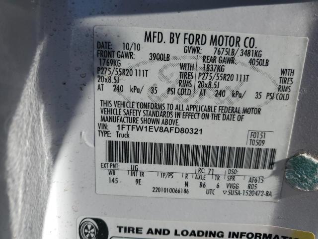 Photo 12 VIN: 1FTFW1EV8AFD80321 - FORD F150 SUPER 