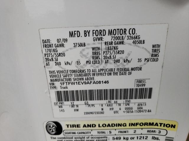 Photo 11 VIN: 1FTFW1EV9AFA08146 - FORD F-150 