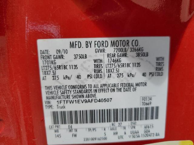 Photo 11 VIN: 1FTFW1EV9AFD40507 - FORD F-150 