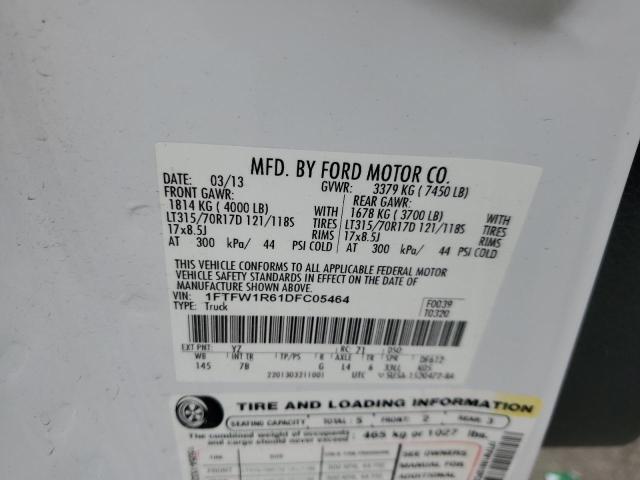 Photo 11 VIN: 1FTFW1R61DFC05464 - FORD F150 SVT R 