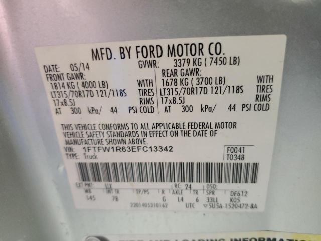 Photo 9 VIN: 1FTFW1R63EFC13342 - FORD F150 SVT R 