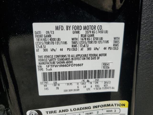 Photo 11 VIN: 1FTFW1R66DFD70507 - FORD F150 SVT R 