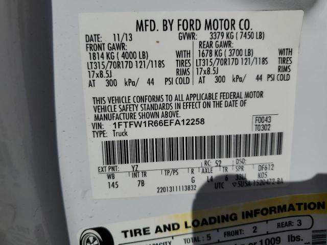 Photo 11 VIN: 1FTFW1R66EFA12258 - FORD F150 SVT R 