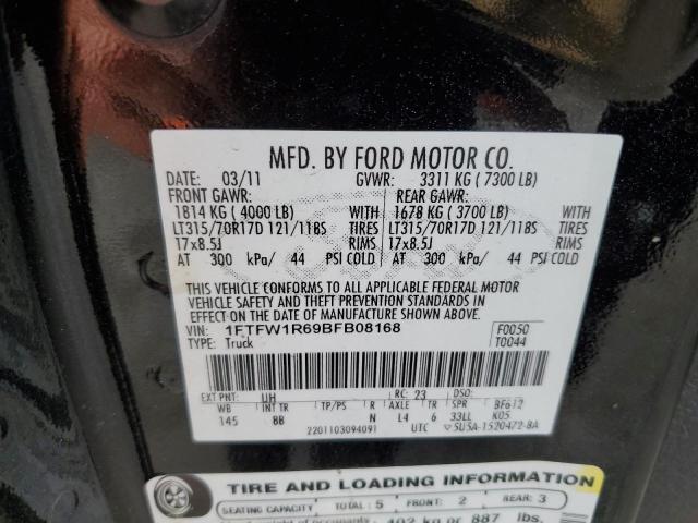 Photo 11 VIN: 1FTFW1R69BFB08168 - FORD F150 