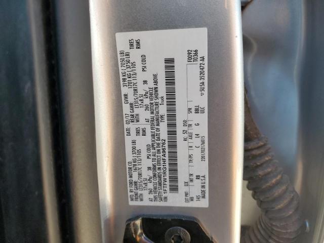 Photo 11 VIN: 1FTFW1RG1HFA96762 - FORD F150 RAPTO 