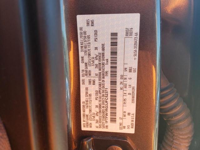 Photo 9 VIN: 1FTFW1RG3JFC52371 - FORD F150 RAPTO 