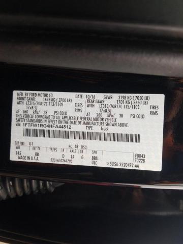 Photo 9 VIN: 1FTFW1RG4HFA44512 - FORD F150 RAPTO 