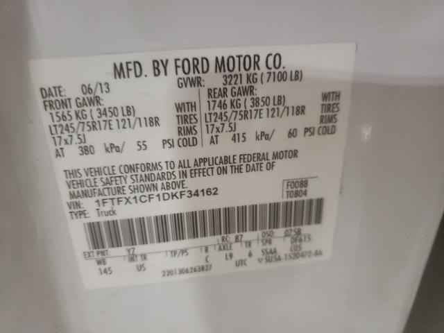 Photo 9 VIN: 1FTFX1CF1DKF34162 - FORD F150 SUPER 