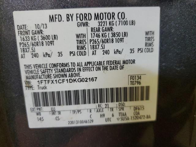 Photo 11 VIN: 1FTFX1CF1DKG02167 - FORD F-150 