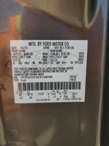 Photo 11 VIN: 1FTFX1CF2CFC38705 - FORD F-150 