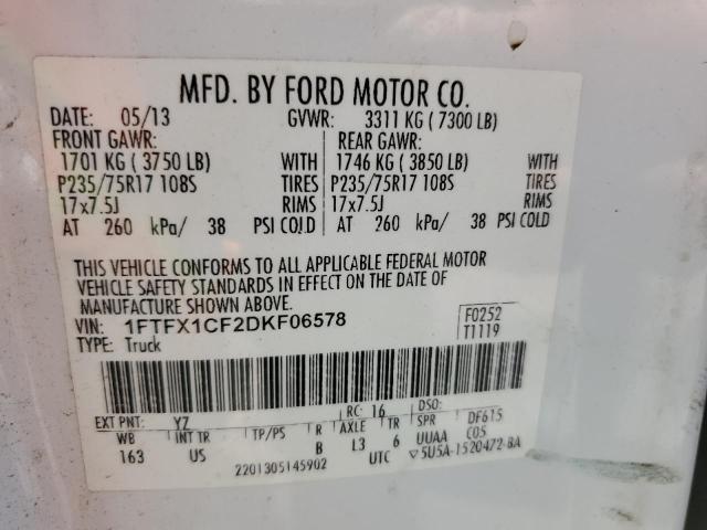 Photo 11 VIN: 1FTFX1CF2DKF06578 - FORD F-150 