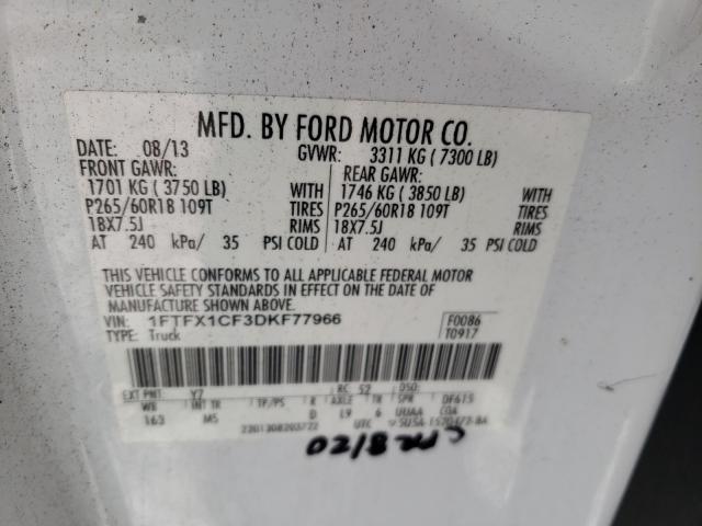 Photo 9 VIN: 1FTFX1CF3DKF77966 - FORD F150 SUPER 