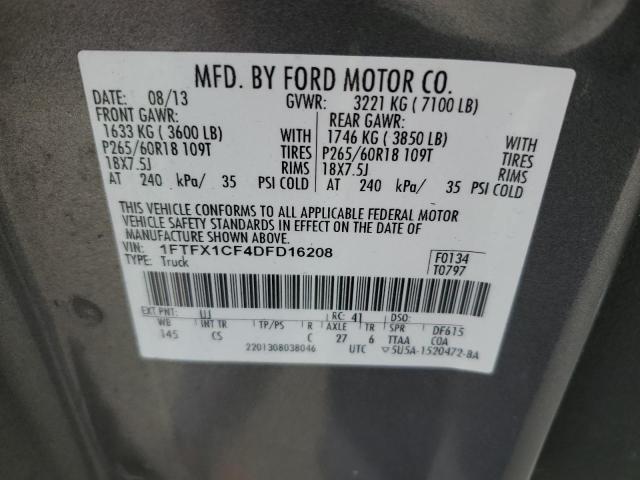 Photo 11 VIN: 1FTFX1CF4DFD16208 - FORD F-150 