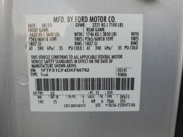 Photo 9 VIN: 1FTFX1CF4DKF66782 - FORD F150 SUPER 