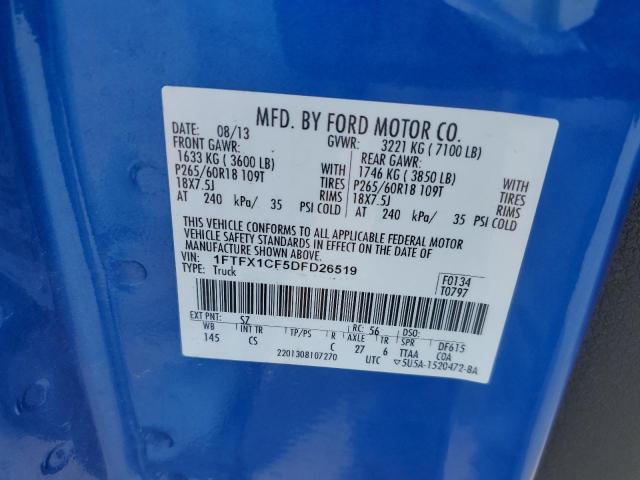 Photo 11 VIN: 1FTFX1CF5DFD26519 - FORD F150 SUPER 