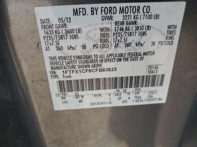 Photo 11 VIN: 1FTFX1CF6CFB83823 - FORD F-150 