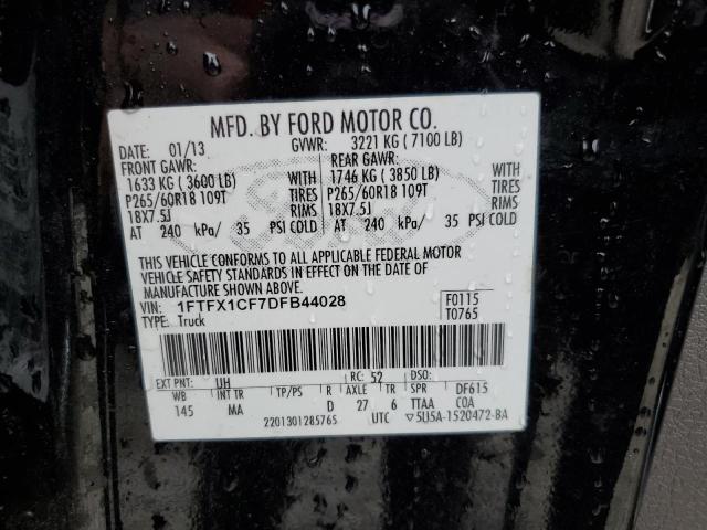 Photo 11 VIN: 1FTFX1CF7DFB44028 - FORD F150 SUPER 