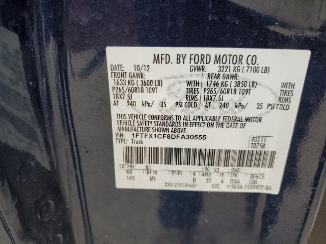 Photo 9 VIN: 1FTFX1CF8DFA30555 - FORD F150 SUPER 