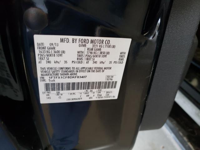 Photo 9 VIN: 1FTFX1CF8DKF83407 - FORD F150 SUPER 