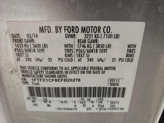 Photo 11 VIN: 1FTFX1CF8EFB29278 - FORD F150 SUPER 