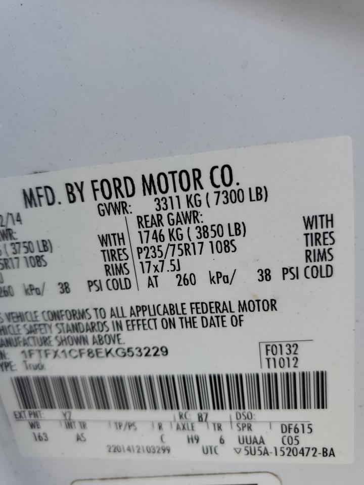 Photo 11 VIN: 1FTFX1CF8EKG53229 - FORD F-150 