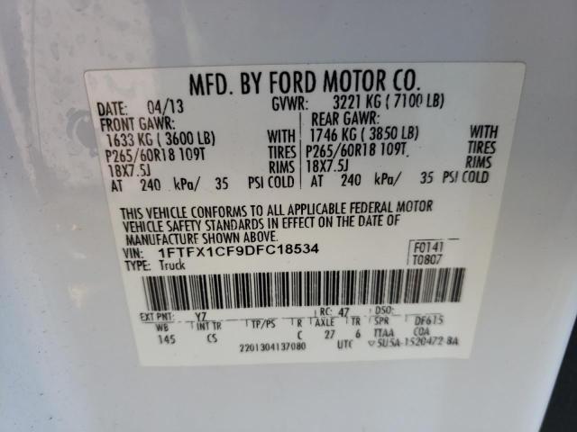 Photo 9 VIN: 1FTFX1CF9DFC18534 - FORD F150 SUPER 