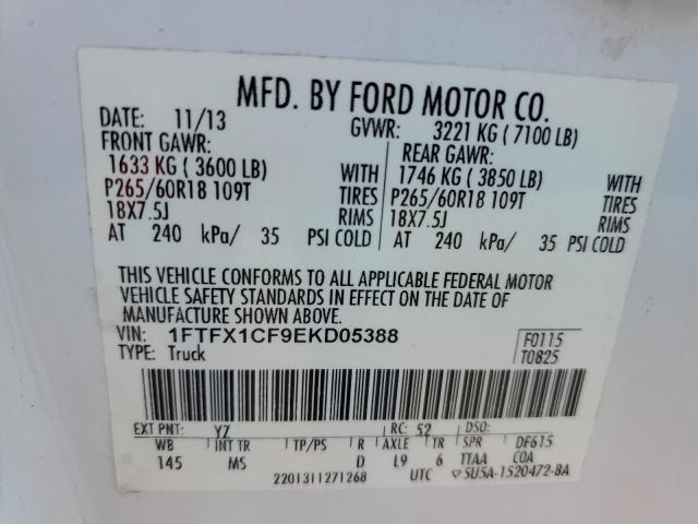 Photo 11 VIN: 1FTFX1CF9EKD05388 - FORD F150 SUPER 