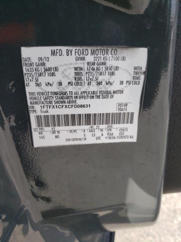 Photo 11 VIN: 1FTFX1CFXCFD08631 - FORD F150 SUPER 