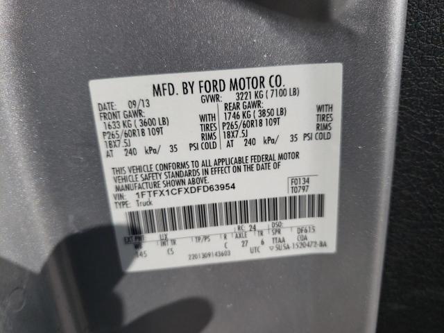 Photo 11 VIN: 1FTFX1CFXDFD63954 - FORD F150 SUPER 