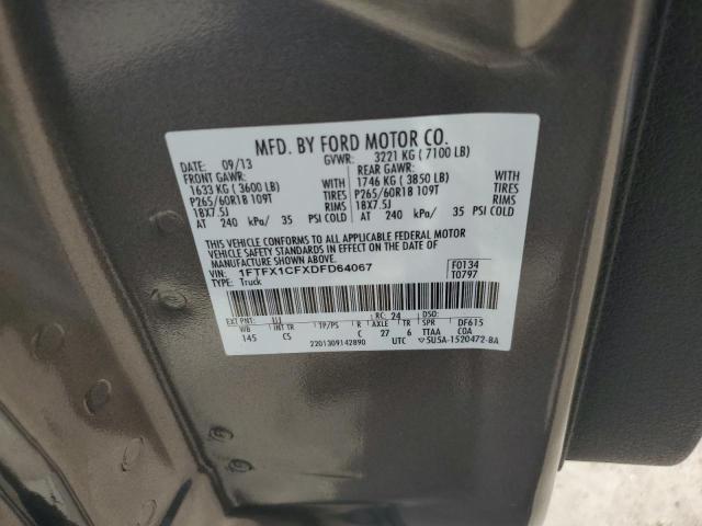 Photo 12 VIN: 1FTFX1CFXDFD64067 - FORD F150 SUPER 