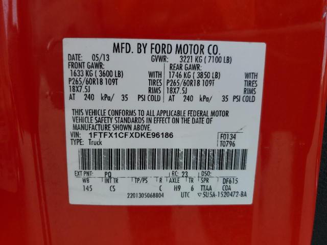 Photo 11 VIN: 1FTFX1CFXDKE96186 - FORD F150 SUPER 