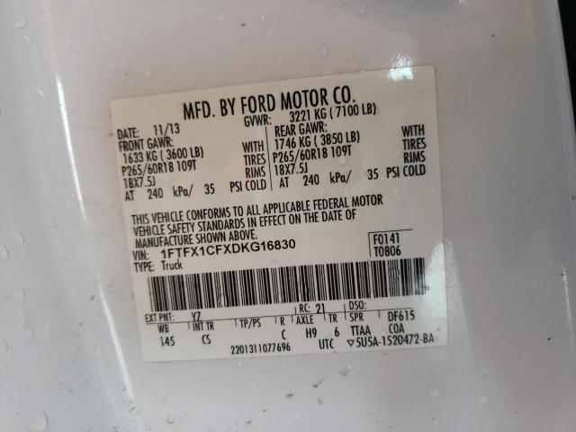 Photo 9 VIN: 1FTFX1CFXDKG16830 - FORD F150 SUPER 