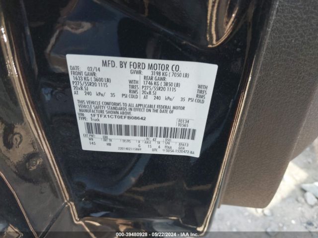 Photo 8 VIN: 1FTFX1CT0EFB08642 - FORD F150 