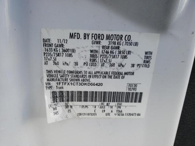 Photo 9 VIN: 1FTFX1CT3DKD66420 - FORD F150 SUPER 