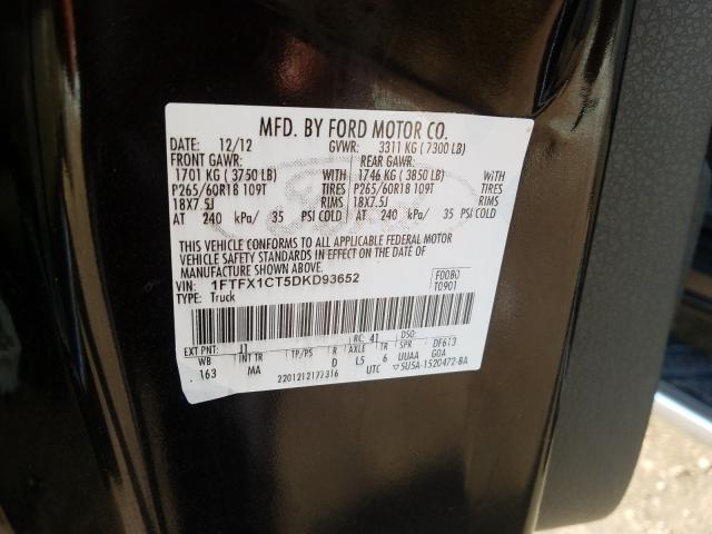 Photo 9 VIN: 1FTFX1CT5DKD93652 - FORD F150 SUPER 