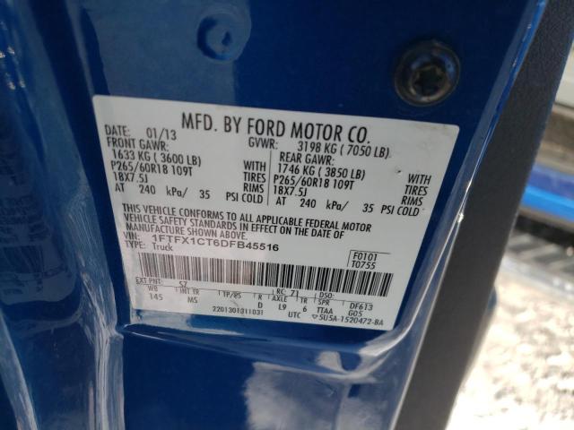 Photo 11 VIN: 1FTFX1CT6DFB45516 - FORD F-150 