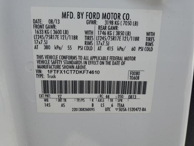 Photo 11 VIN: 1FTFX1CT7DKF74610 - FORD F150 SUPER 